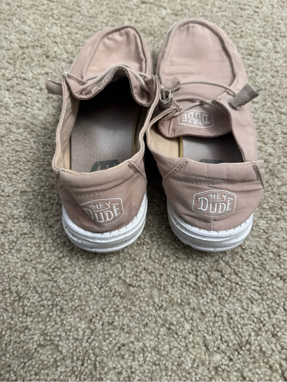 Hey Dude Mauve Slip-On Canvas Loafers